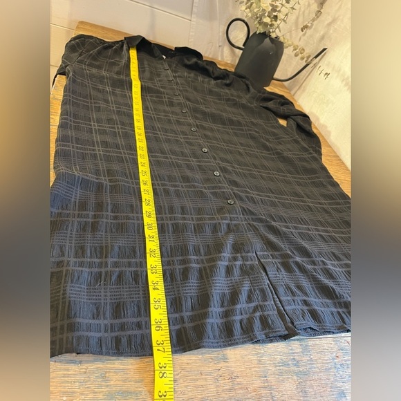 Addition Elle Black Textured Plaid Tunic - Size X - Picture 5 of 9